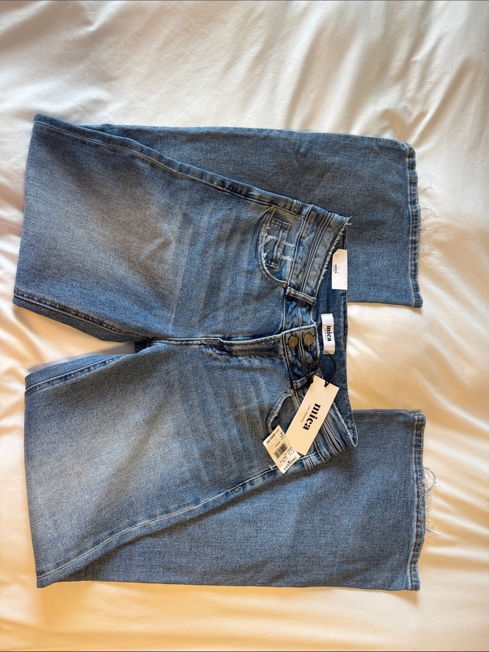 Mica Light Blue Wide-Leg Flare Jeans - Picture 2 of 3